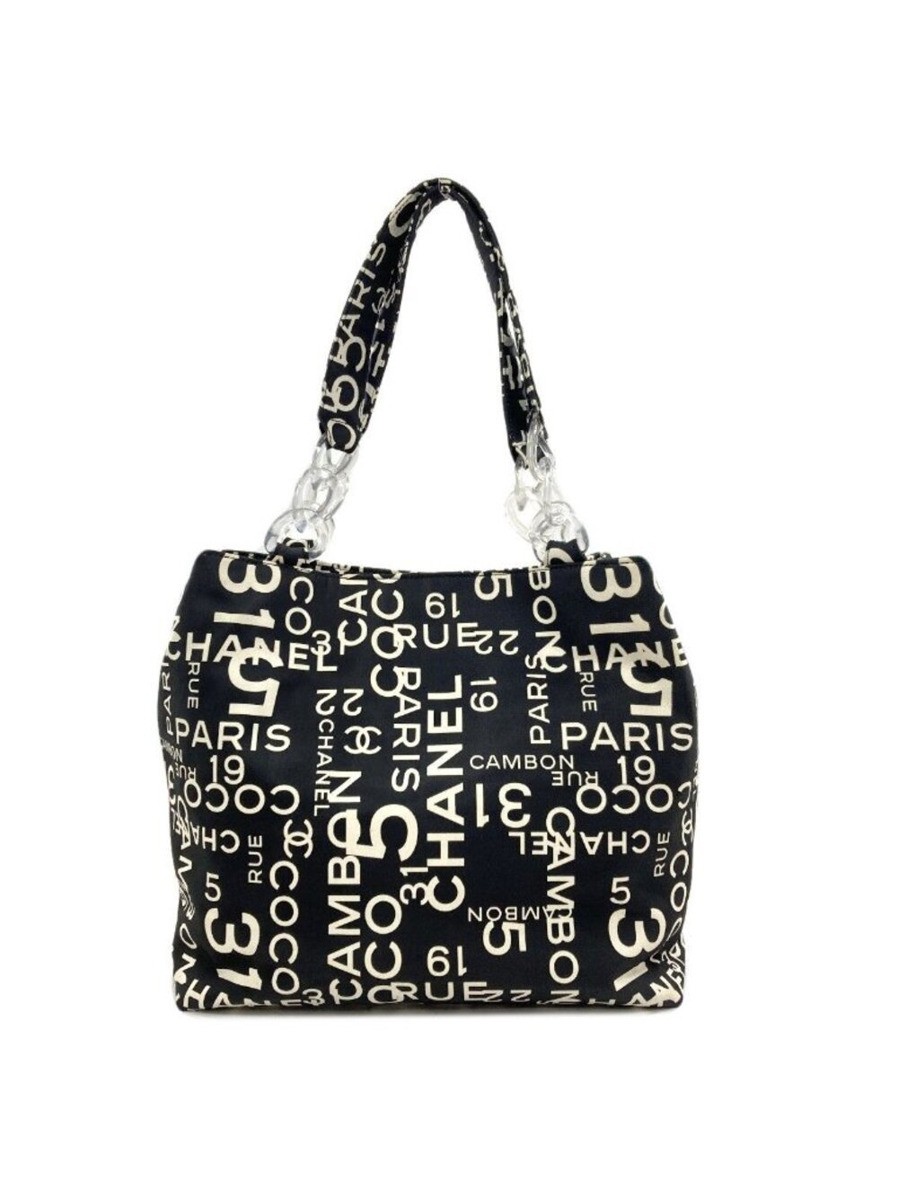 Chanel Tote Bag Canvas Black